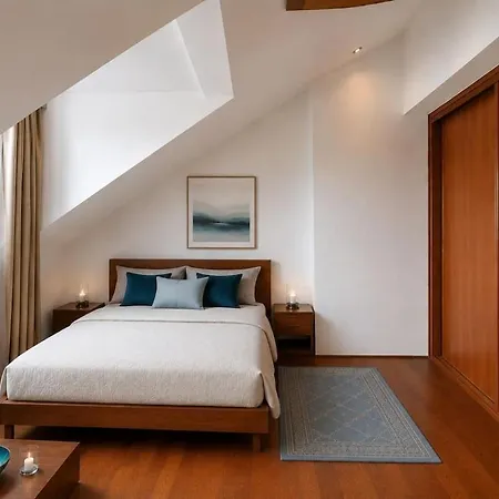 Appartamento Luxury Two-bedroom Penthouse With Terrace And Ac Praga